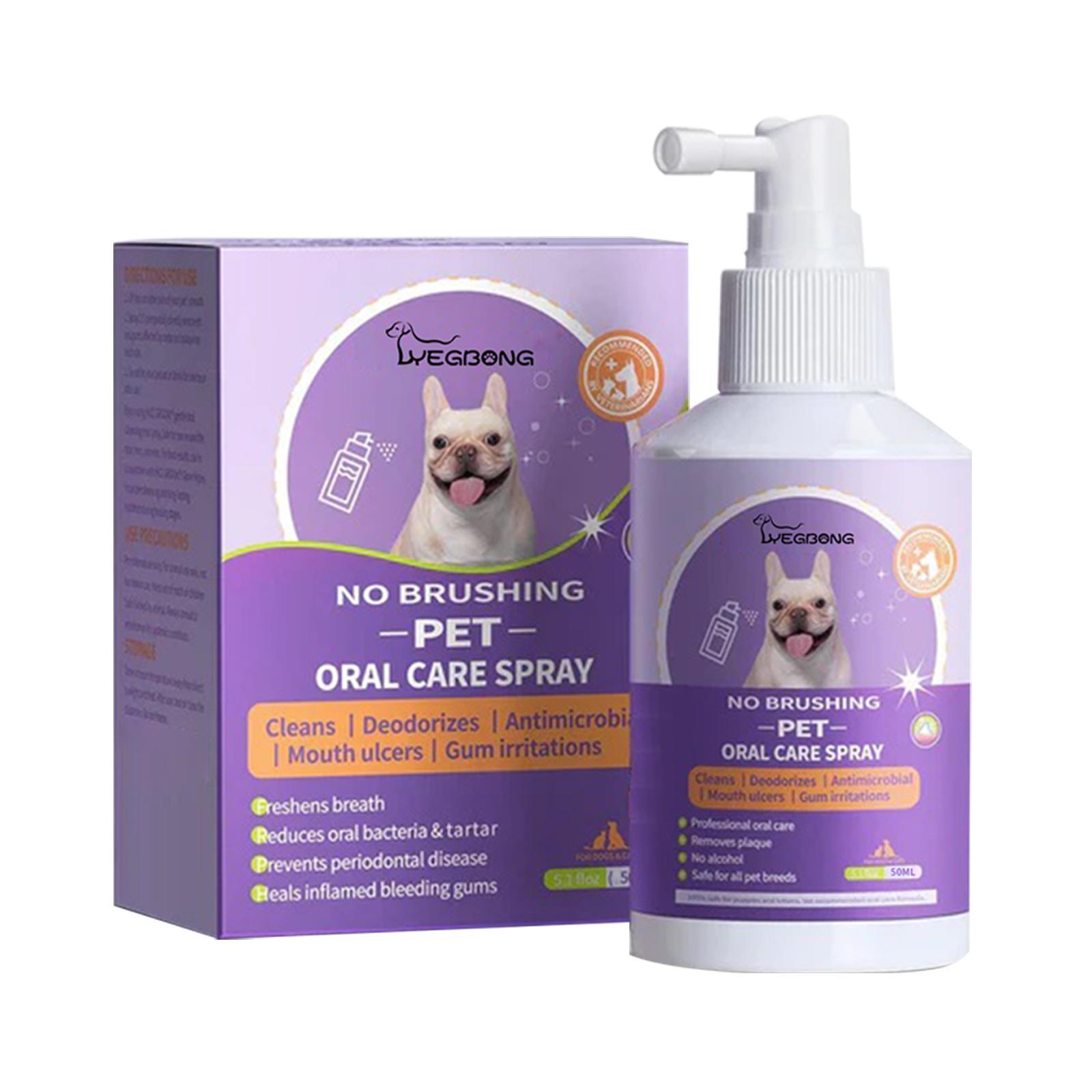 Yegebang Cat And Dog Teeth Cleaning Spray Pet Oral Cleaning Deodorizing Fresh Breath - Image 8